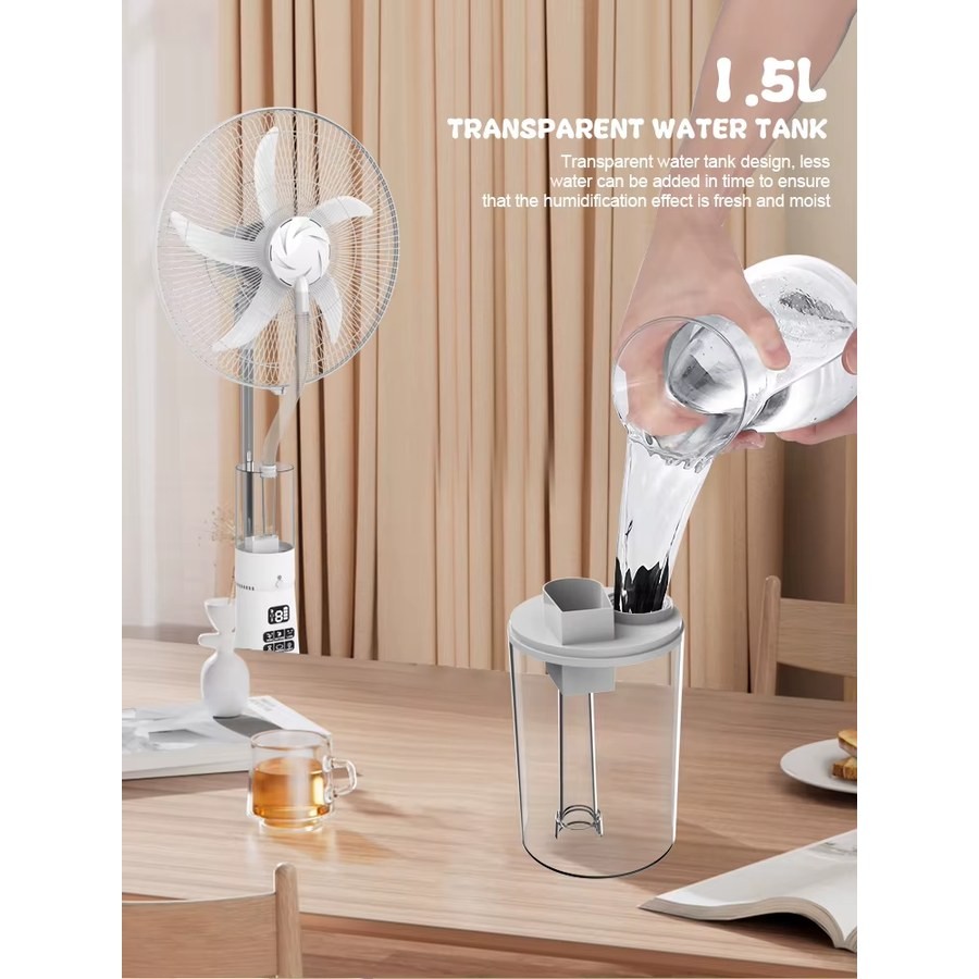 Le ventilateur colonne — Discret sur la table, présent dans l'air.